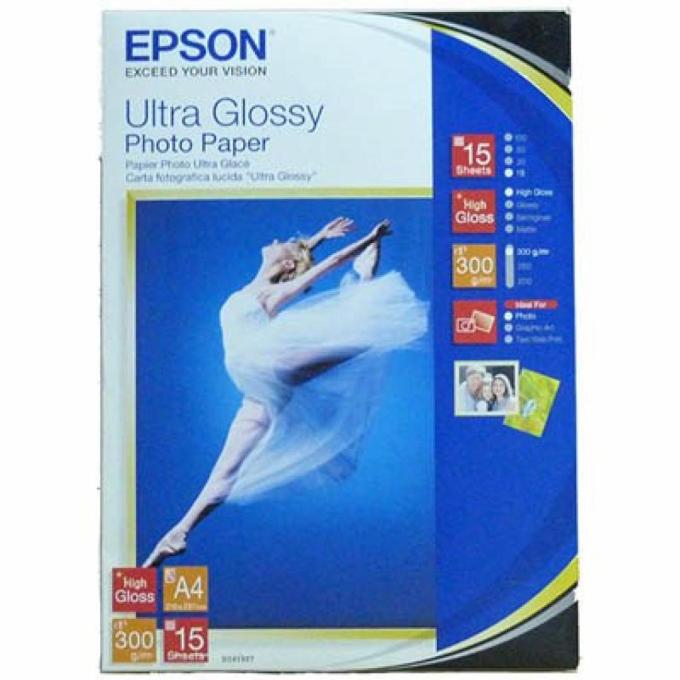 Бумага EPSON A4 Ultra Glossy Photo Paper C13S041927
