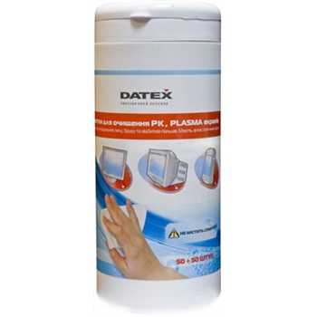 Салфетки DATEX for TFT/PDA/LCD tub-50x50-pack 5835R