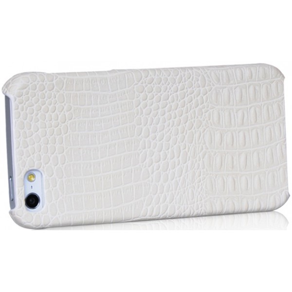 BOROFONE for iPhone 5/5S Crocodile Leather Back Cover case White BI-BL009W