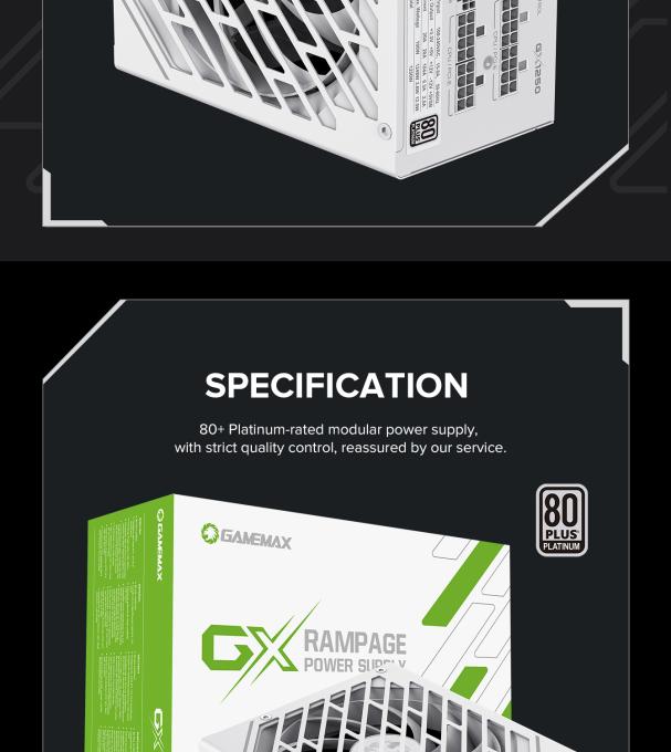 GAMEMAX GX-1250 PRO WT(ATX3.1PCIe5.1)