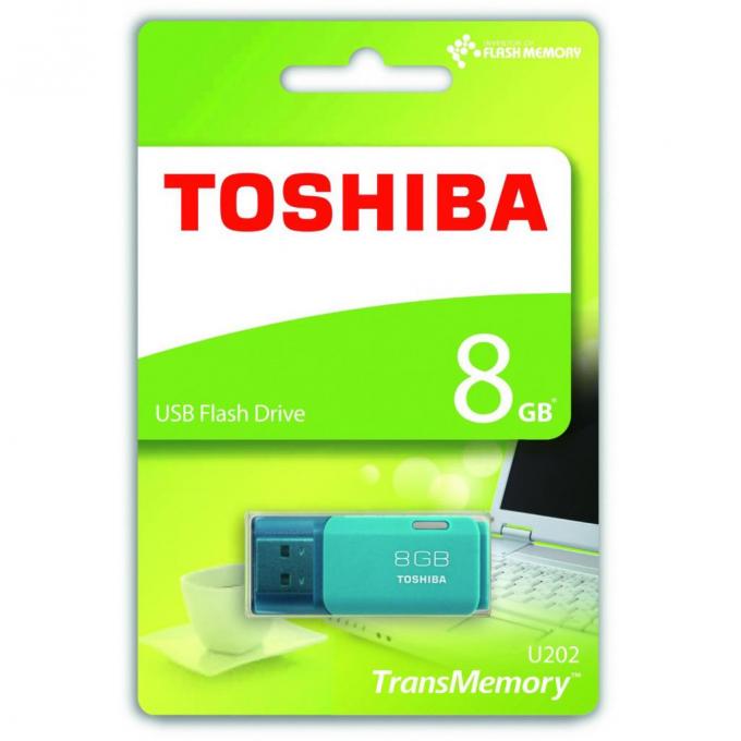 USB флеш накопитель TOSHIBA 8GB Hayabusa Aqua USB 2.0 THN-U202L0080E4