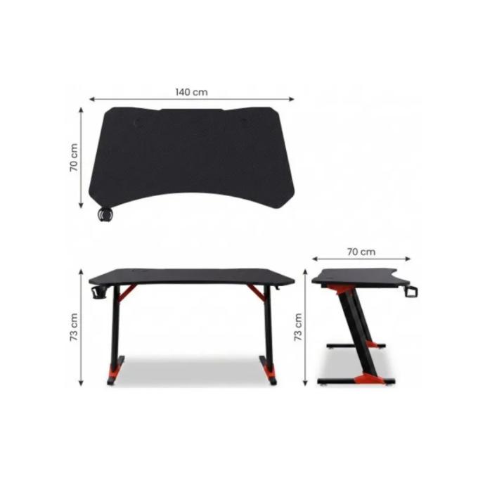 GT Racer T-1443 (140x70x73) Black