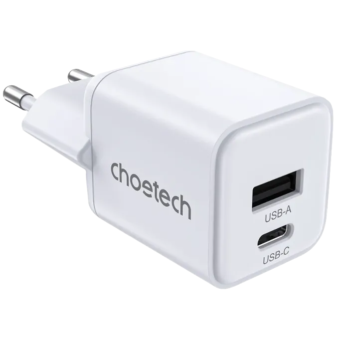 Choetech PD5012 mini White PD30W GAN A+C