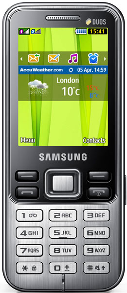 Мобильный телефон Samsung GT-C3322 Duos TSA Titanium Silver