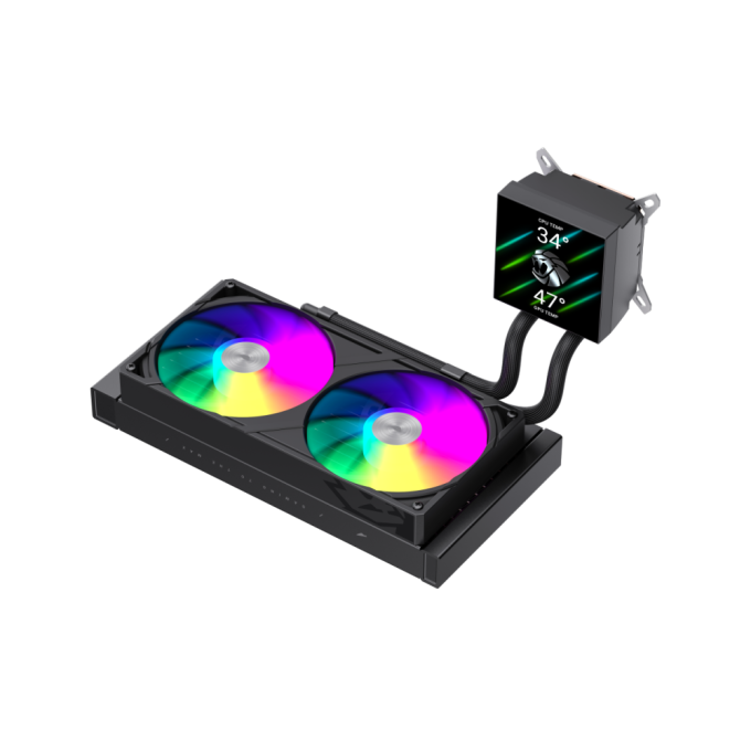 GAMEMAX GLACIER 240 LCD BK