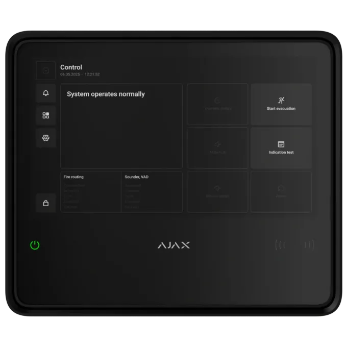 Ajax EN54 Fire Hub black