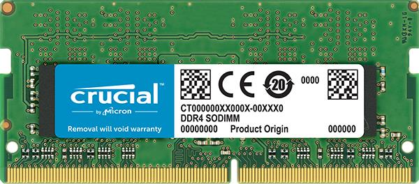 Память Crucial DDR4 2133 8GB SO-DIMM, 260 pin Micron CT8G4SFS8213