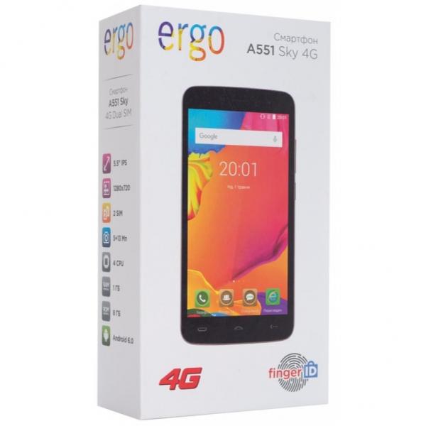 Мобильный телефон Ergo A551 Sky 4G Gold
