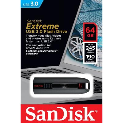 Flash Drive Sandisk USB Extreme 64 GB USB 3.0 New