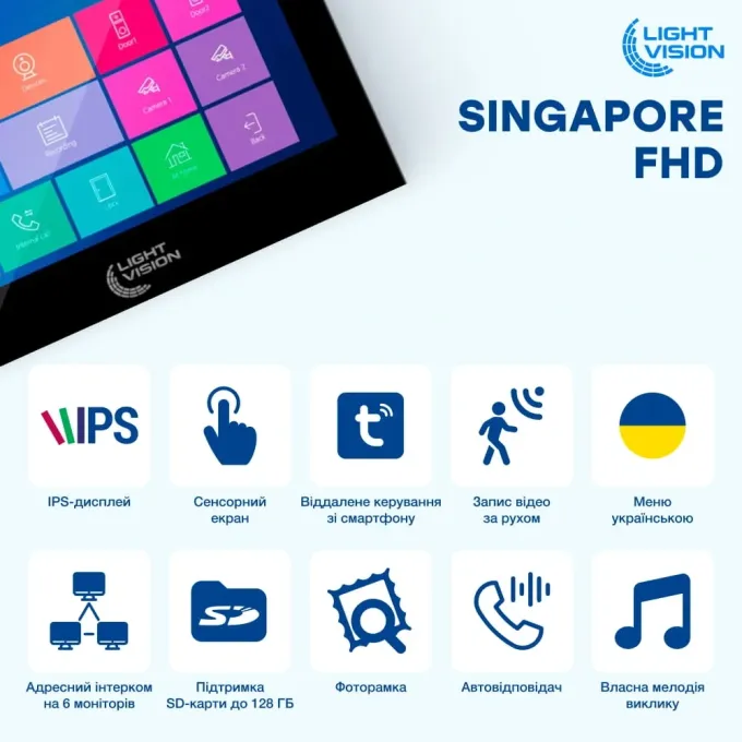 Light Vision SINGAPORE WiFi FHD BLACK (AI) 10"