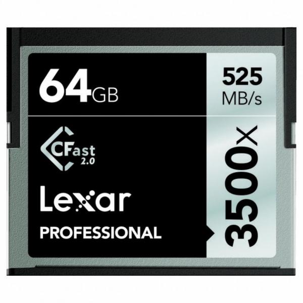 Карта памяти Lexar 64Gb Compact Flash 3500x Professional LC64GCRBEU3500