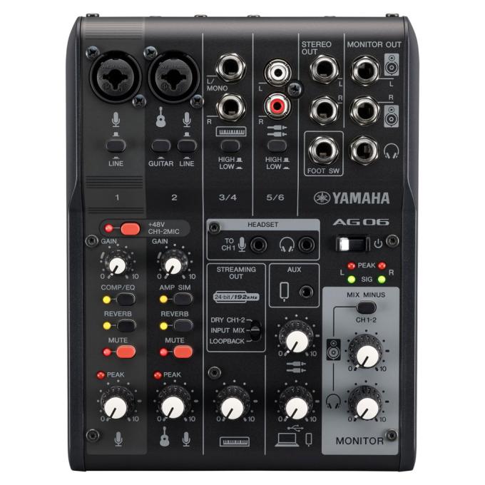 Yamaha AG06MK2 Black