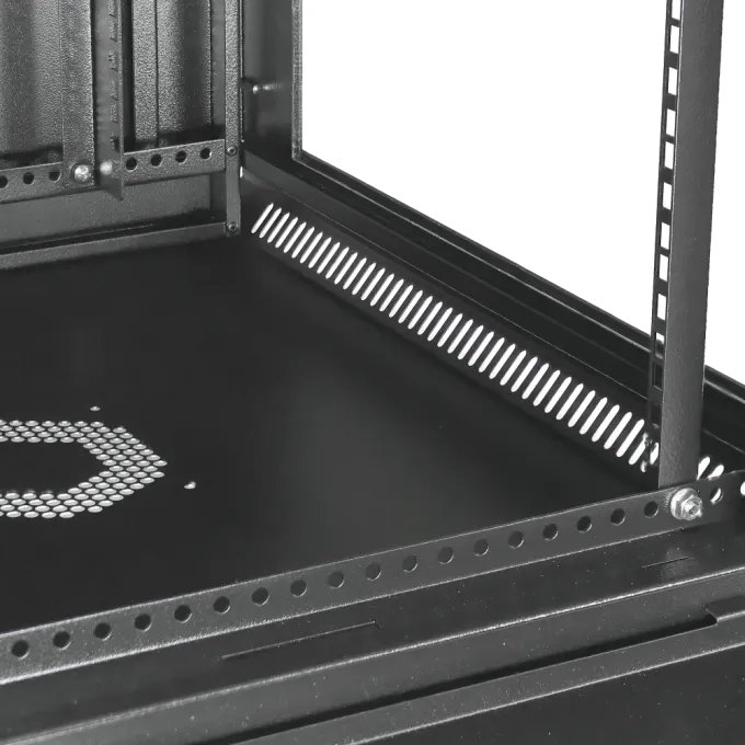 Шкаф 19" 6U, 600x400x373мм акриловое стекло, черная 19" 6U, 600x400x373мм акрилове скло, чорна