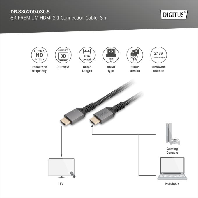 DIGITUS DB-330200-030-S