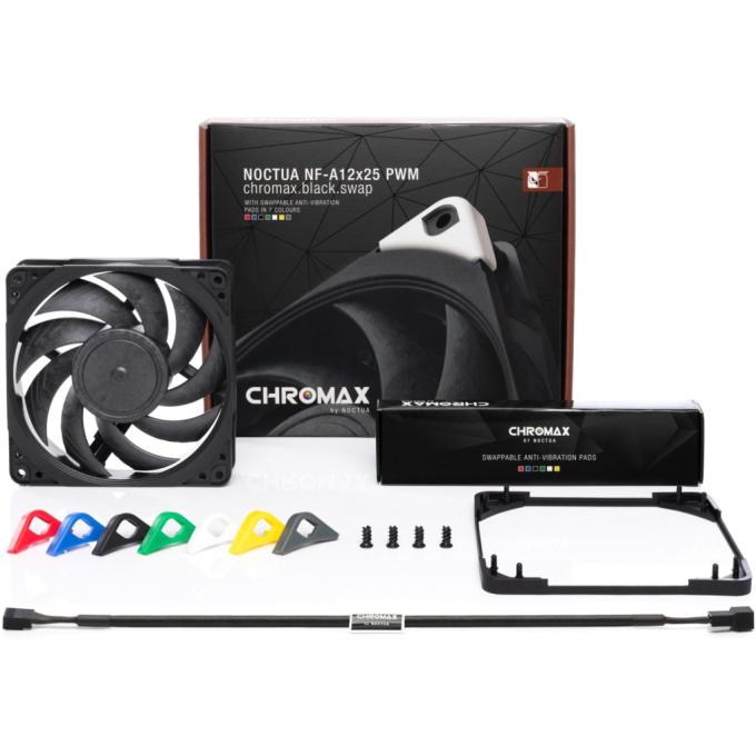 Noctua NF-A12x25 PWM CHROMAX. BLACK. SWAP