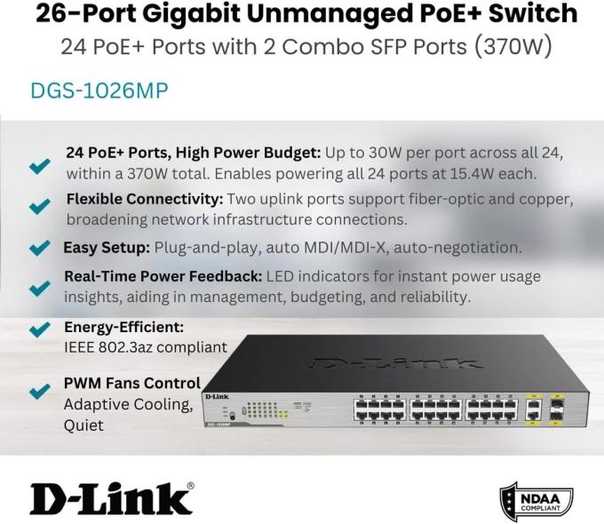 DLINK DGS-1026MP