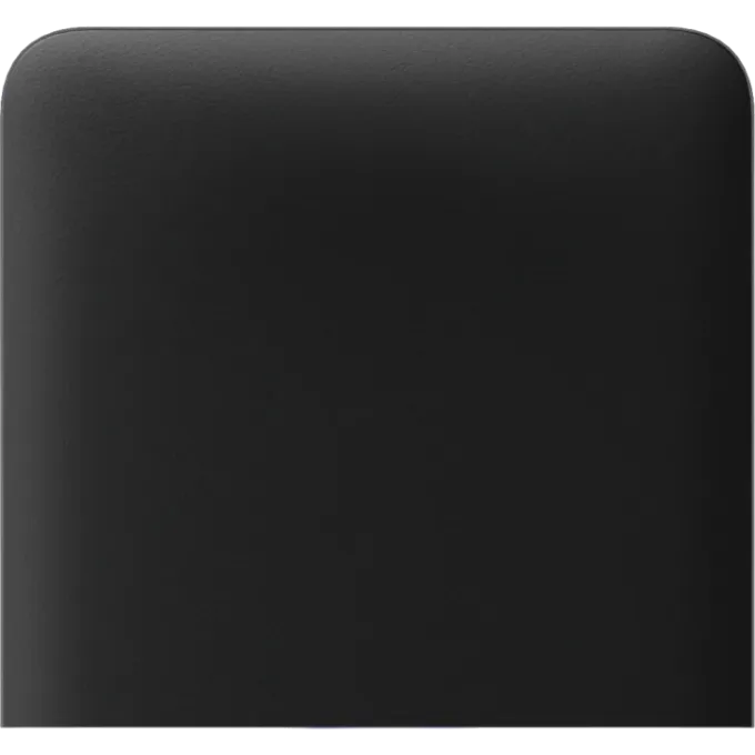 Ajax SideButton (1-gang) black vertical