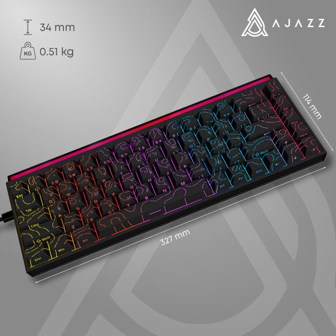 Ajazz NK68-R-S-B