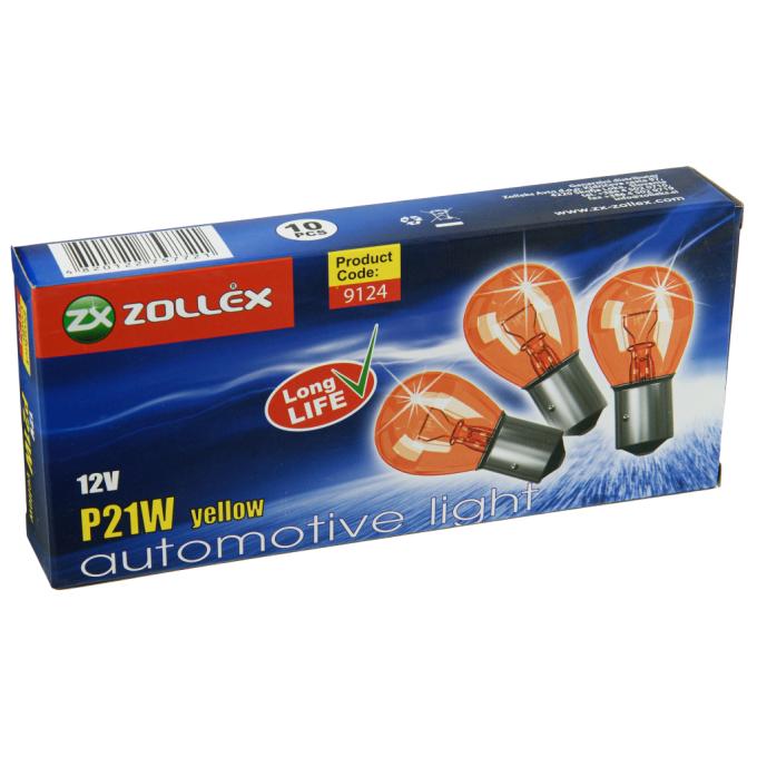 Zollex P21W 12V жовта