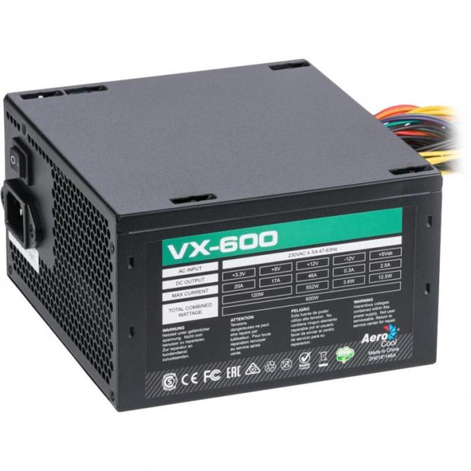 Блок питания AeroCool 600W VX 600 ACPN-VX60NEY.R1