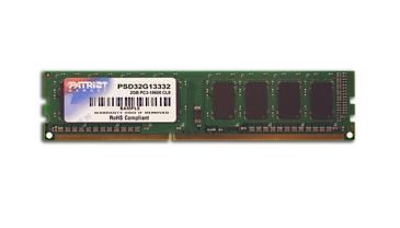 Модуль памяти Patriot DDR3 2GB PC3-10666/1333MHz PSD32G13332
