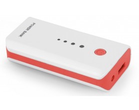 Универсальная мобильная батарея Esperanza 5200mAh White-Red EMP104WR