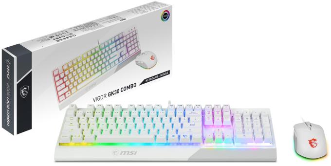 MSI VIGOR GK30 COMBO WHITE UA