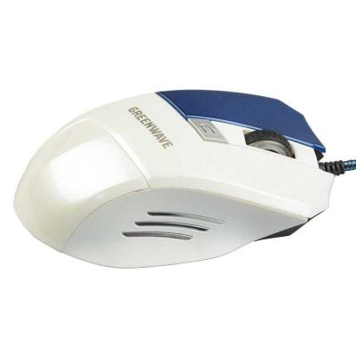 Мышка Greenwave MX-555L USB, white-blue R0013757