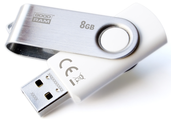 USB флеш накопитель GOODRAM 8GB Twister White USB 2.0 UTS2-0080W0R11