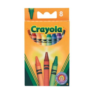 Карандаши цветные Crayola 8 разноцветных стандартных восковых мелков 8