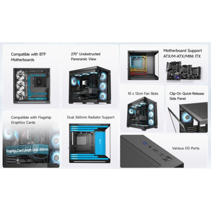 PCcooler C3 T700 ARGB BK