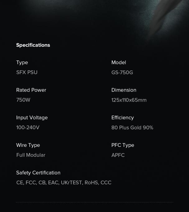 GAMEMAX GS-750G Black