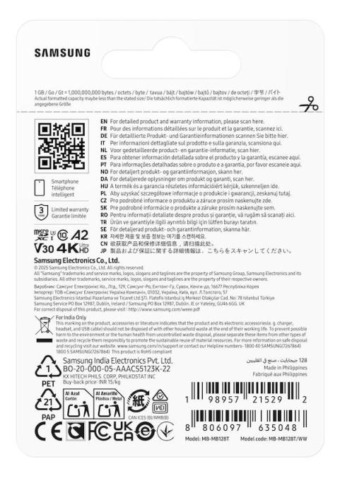Samsung MB-MB128T/WW