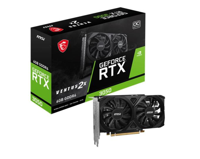 MSI RTX3050 VEN 2X E 6G OC