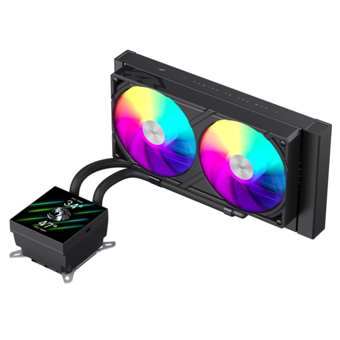 GAMEMAX GLACIER 240 LCD BK