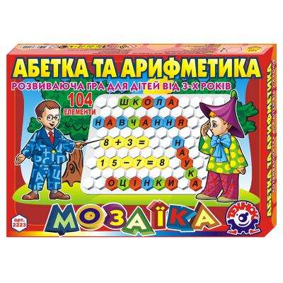 Настольная игра Технок Мозаика Азбука и арифметика (укр. яз) 2223