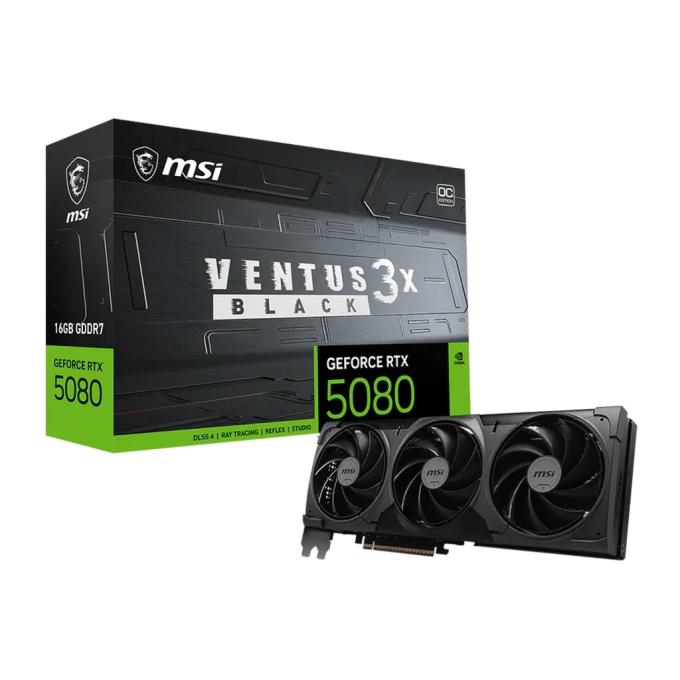 MSI RTX 5080 16G VENTUS 3X OC BLACK
