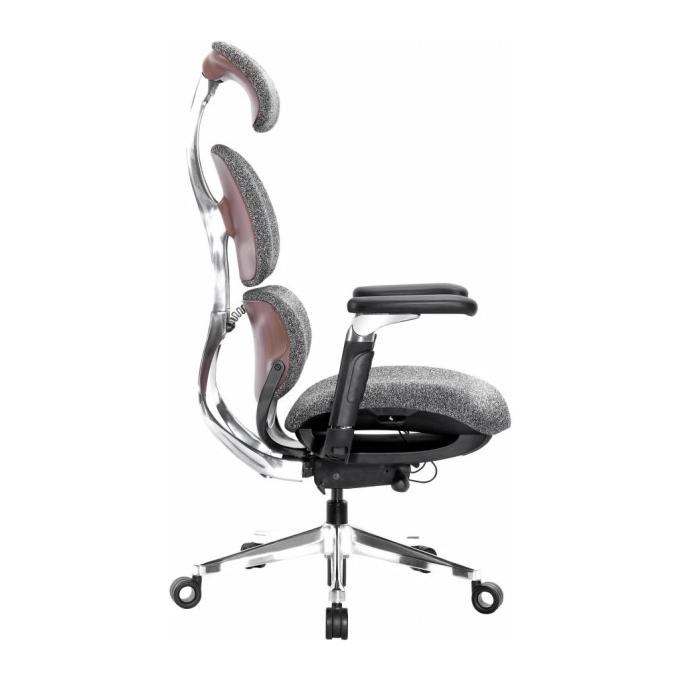 GT Racer X-819 Fabric Wood Gray