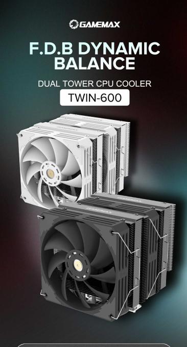 GAMEMAX Twin 600 Black