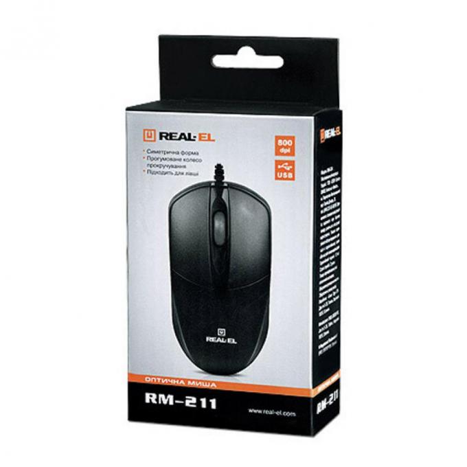 REAL-EL RM-211, USB, black