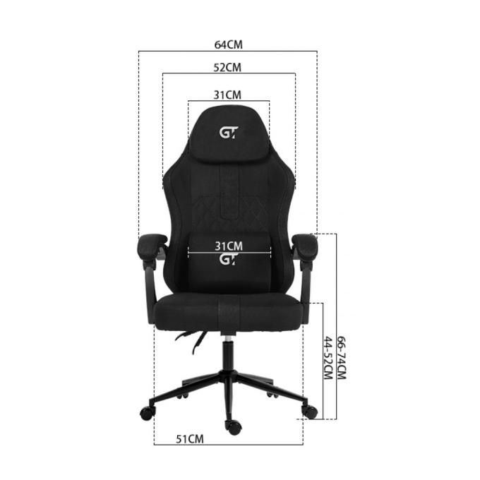 GT Racer X-2326 Fabric Black/Blue