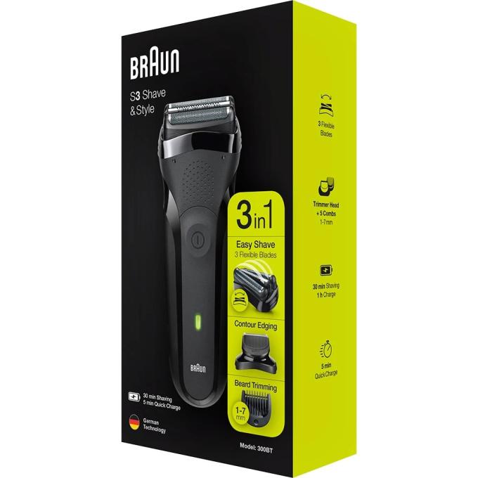 BRAUN 300BT Series 3 типу 5408 black/black