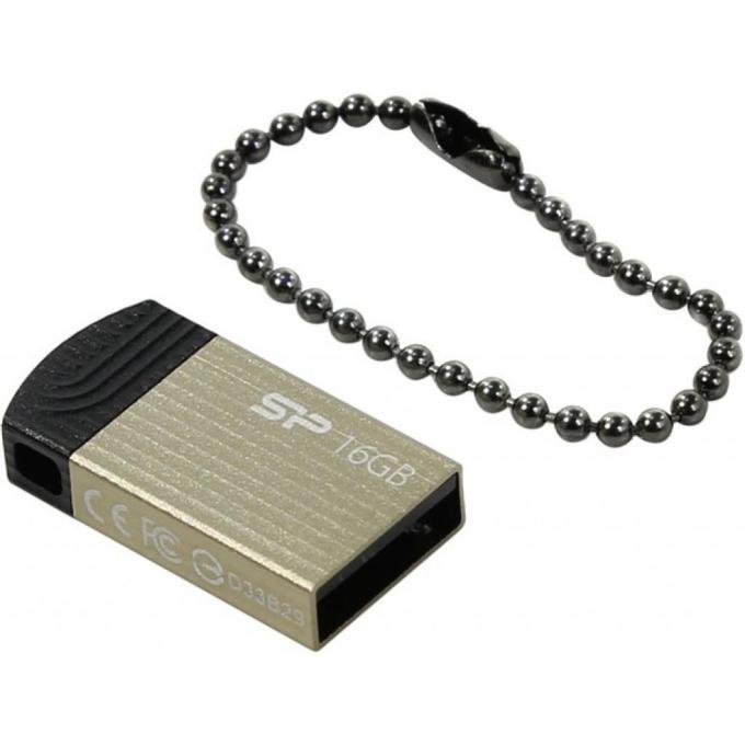 USB флеш накопитель Silicon Power 16GB Touch T20 Champagne USB 2.0 SP016GBUF2T20V1C