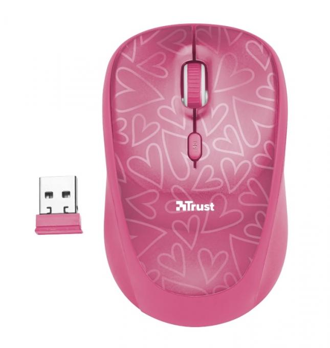 Чехол для ноутбука Trust 15.6" Yvo Mouse & Sleeve Pink+ mouse 23443