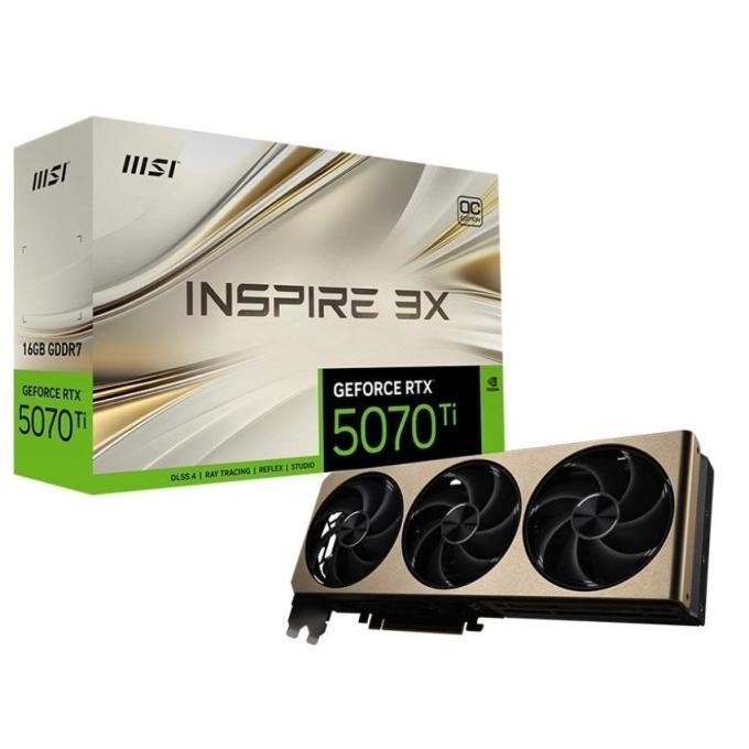 MSI GeForce RTX 5070 Ti 16G INSPIRE 3X OC PLUS
