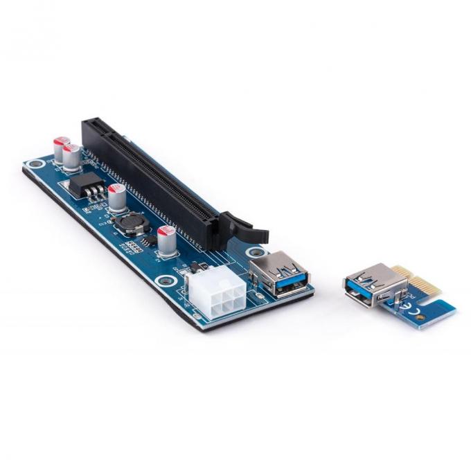 Райзер PCI-E x1 to 16x 60cm USB 3.0 Cable SATA to 6Pin Power v.006C Vinga PCI-E