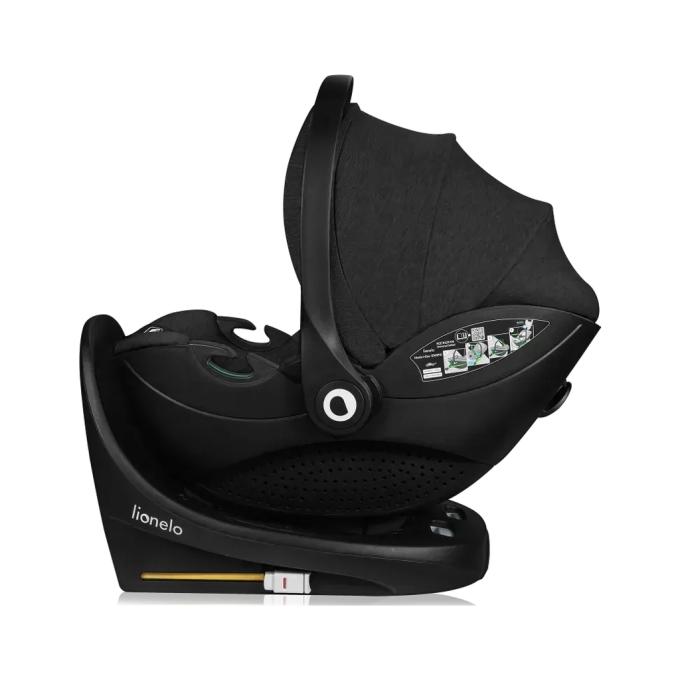 Lionelo LO-MOXIE I-SIZE SET BLACK CARBON