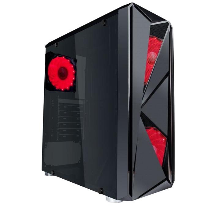 Корпус 1stPlayer F4-A1 Red LED