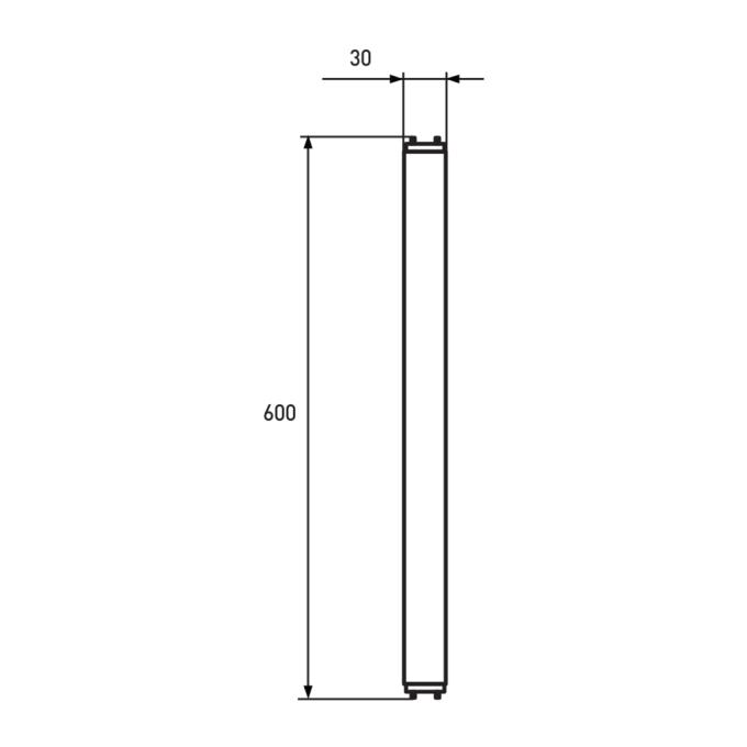 EUROLAMP LED-T8-9W/4000(скло)