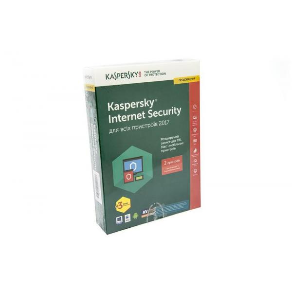 ПО Kaspersky Internet Security 2017 Eastern Europe Edition 2Dvc 1Y+3mon. Renewal Box KL1941OBBFR 2017